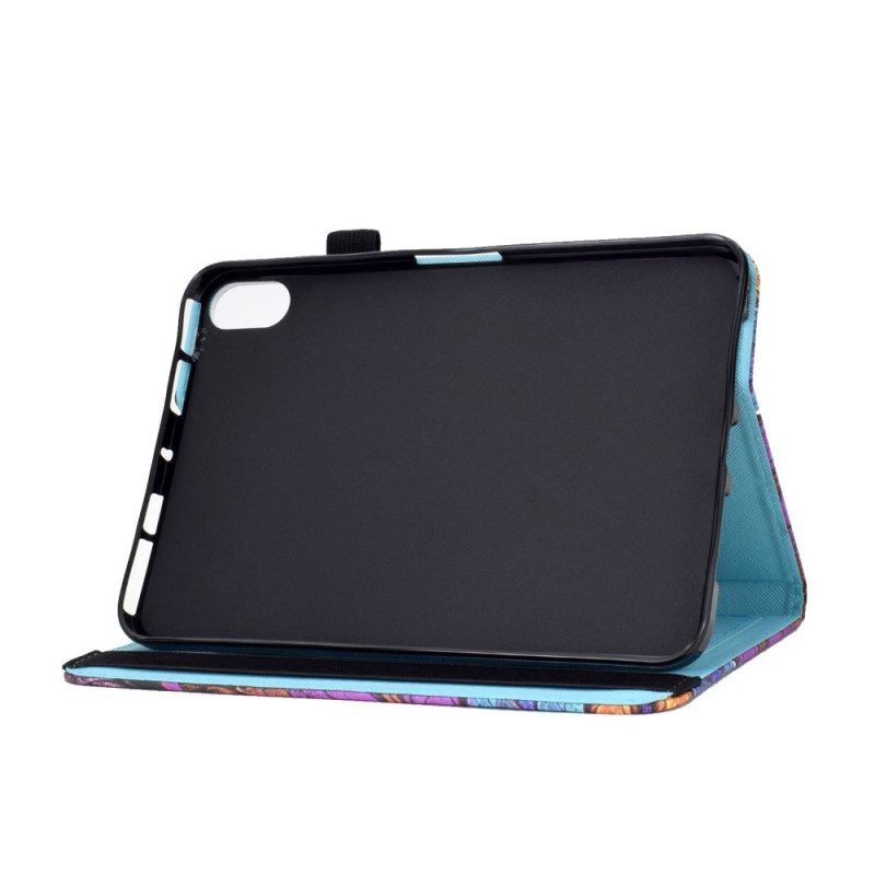 Flip Case Für iPad 10.9" (2022) Blauer Schmetterling