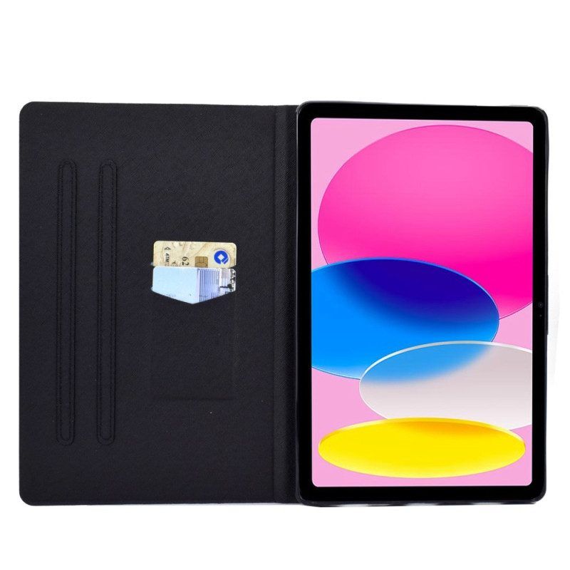 Flip Case Für iPad 10.9" (2022) Brillenwolf