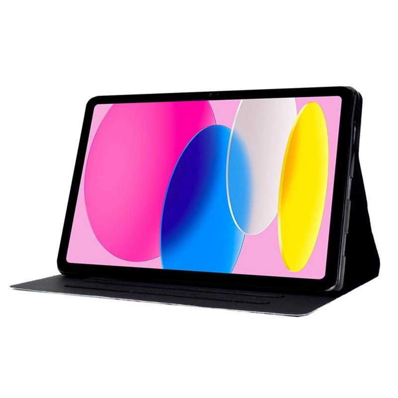 Flip Case Für iPad 10.9" (2022) Brillenwolf