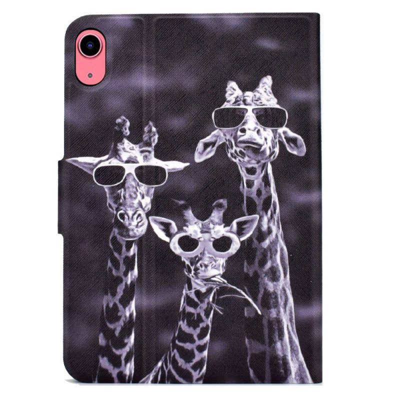 Flip Case Für iPad 10.9" (2022) Inkognito-giraffen