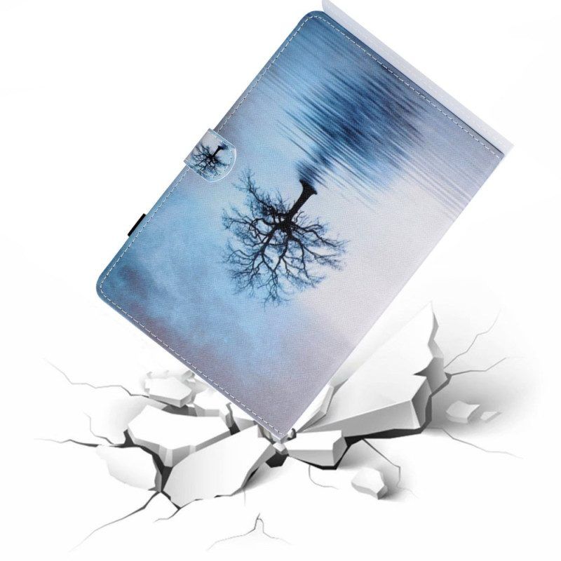 Flip Case Für iPad 10.9" (2022) Künstlerischer Baum