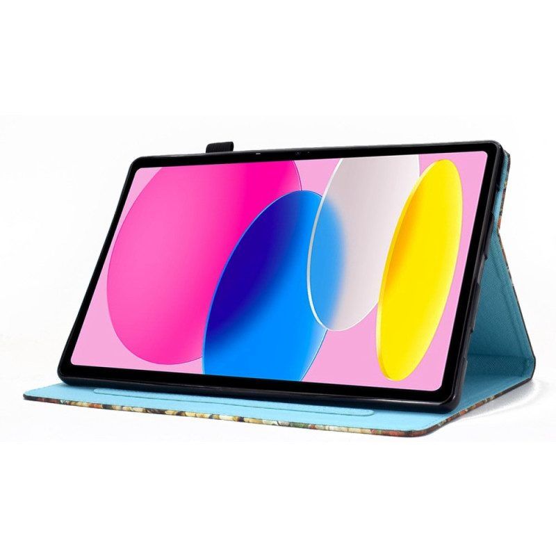 Flip Case Für iPad 10.9" (2022) Pflaumenblüten