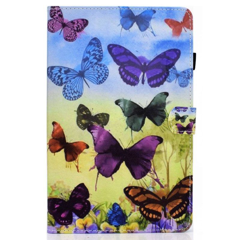 Lederhüllen Für iPad 10.9" (2022) Immer Schmetterlinge