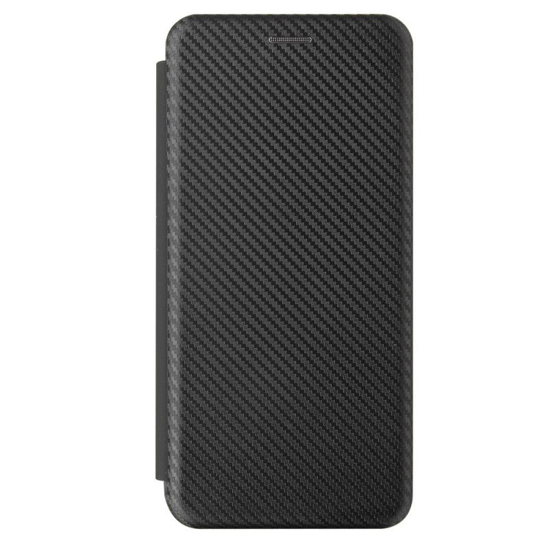 Flip Case Für Samsung Galaxy A02S Schwarz Kohlefaser