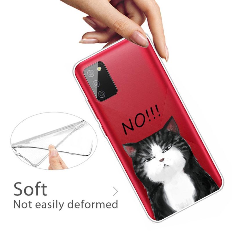 Hülle Für Samsung Galaxy A02S Die Katze. Die Nein Sagt