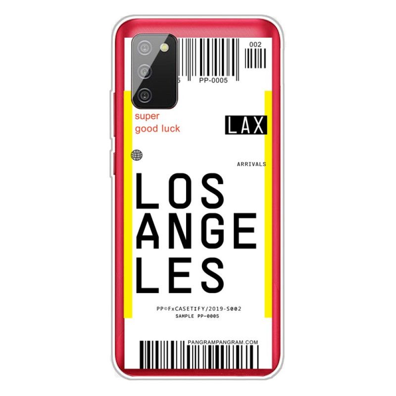 Hülle Samsung Galaxy A02S Bordkarte Nach Los Angeles