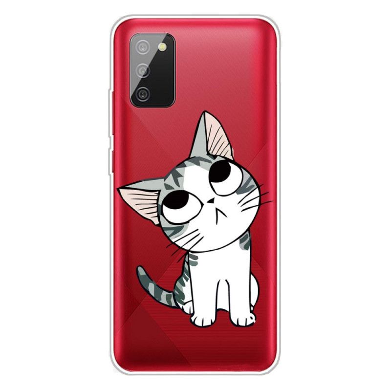 Hülle Samsung Galaxy A02S Charmante Katze