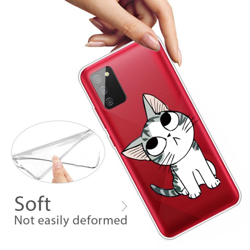 Hülle Samsung Galaxy A02S Charmante Katze