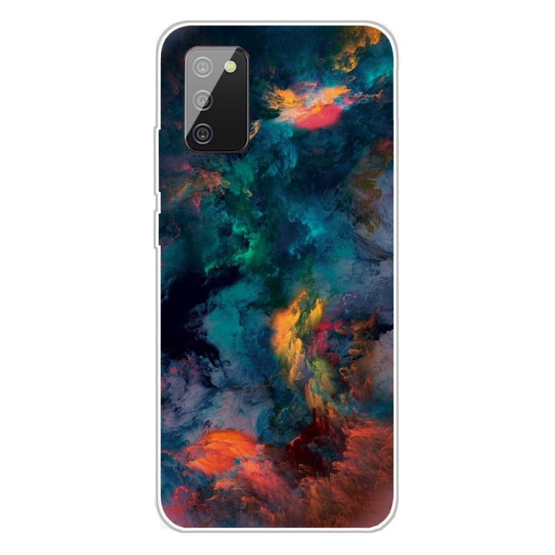 Hülle Samsung Galaxy A02S Farbige Wolken