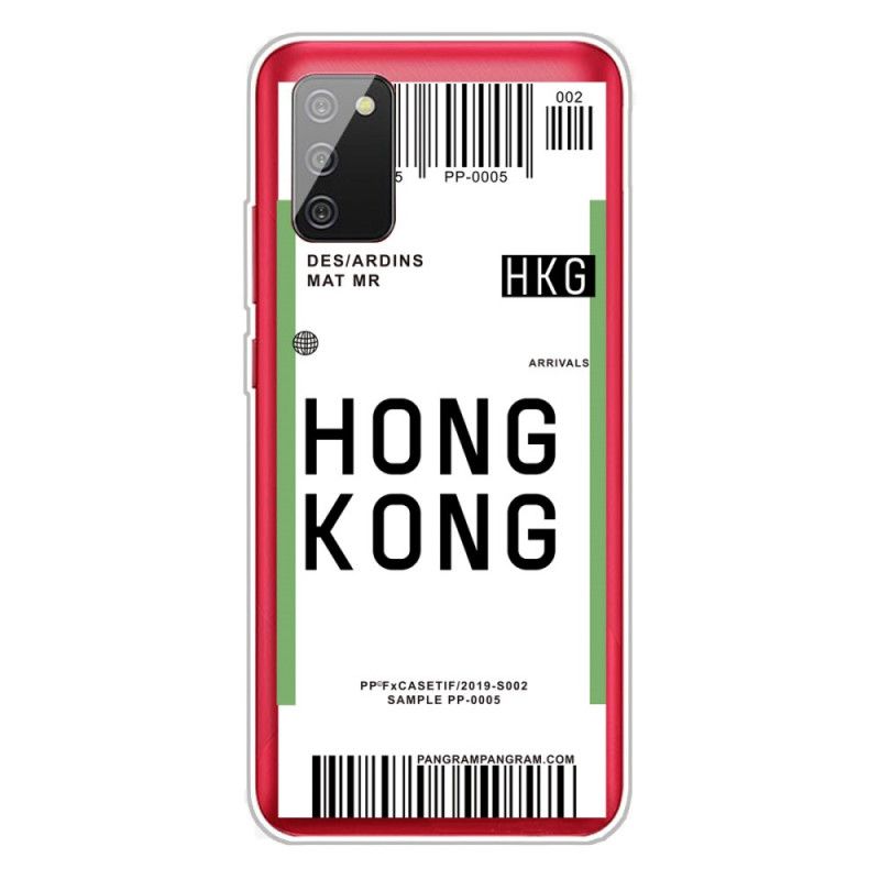 Hülle Samsung Galaxy A02S Handyhülle Bordkarte Nach Hongkong