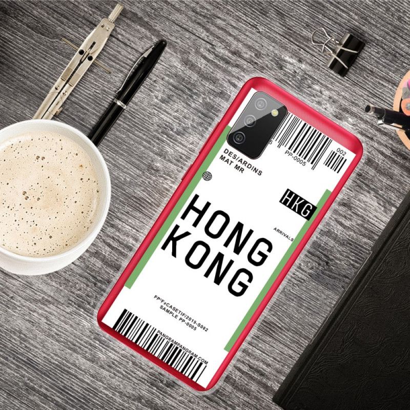 Hülle Samsung Galaxy A02S Handyhülle Bordkarte Nach Hongkong
