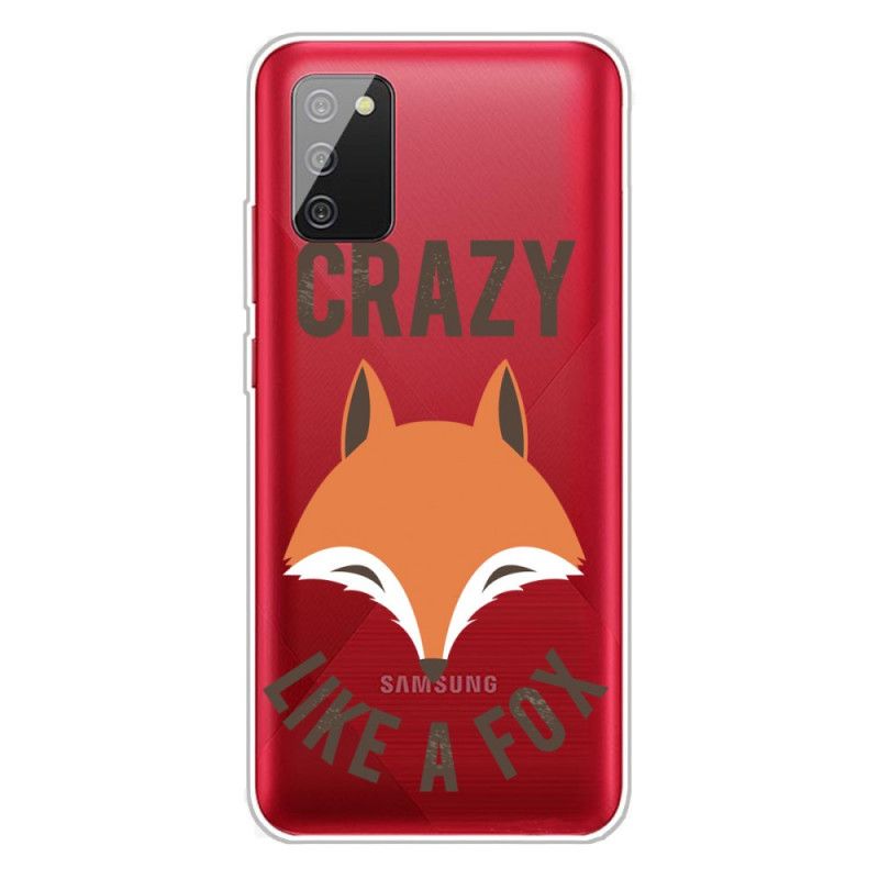 Hülle Samsung Galaxy A02S Handyhülle Fuchs / Verrückt Wie Ein Fuchs