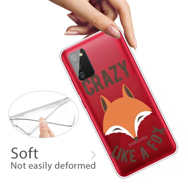 Hülle Samsung Galaxy A02S Handyhülle Fuchs / Verrückt Wie Ein Fuchs