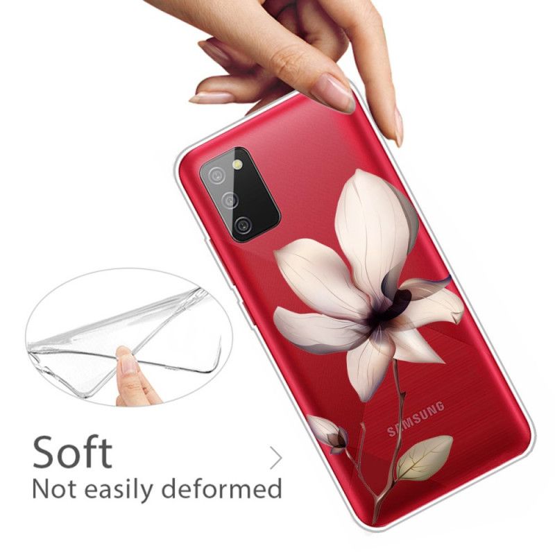 Hülle Samsung Galaxy A02S Premium Blumen