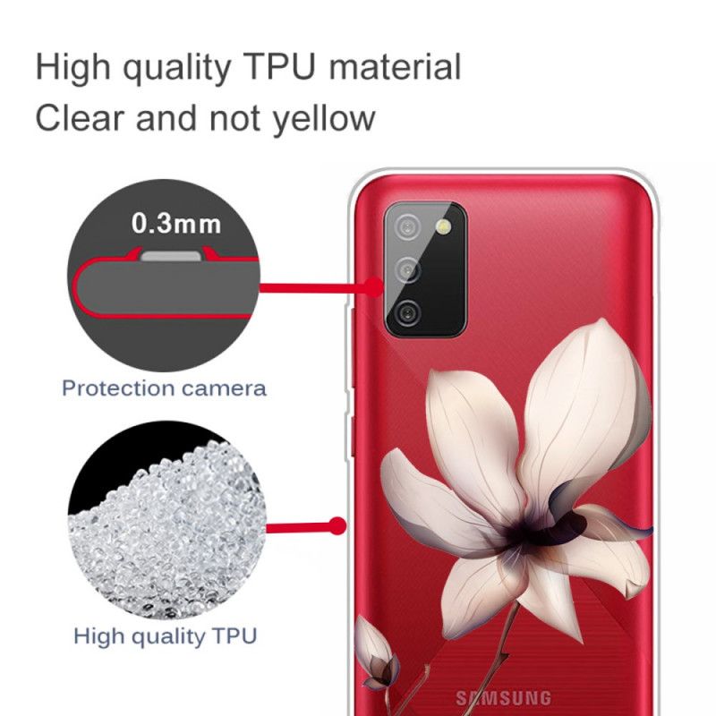 Hülle Samsung Galaxy A02S Premium Blumen