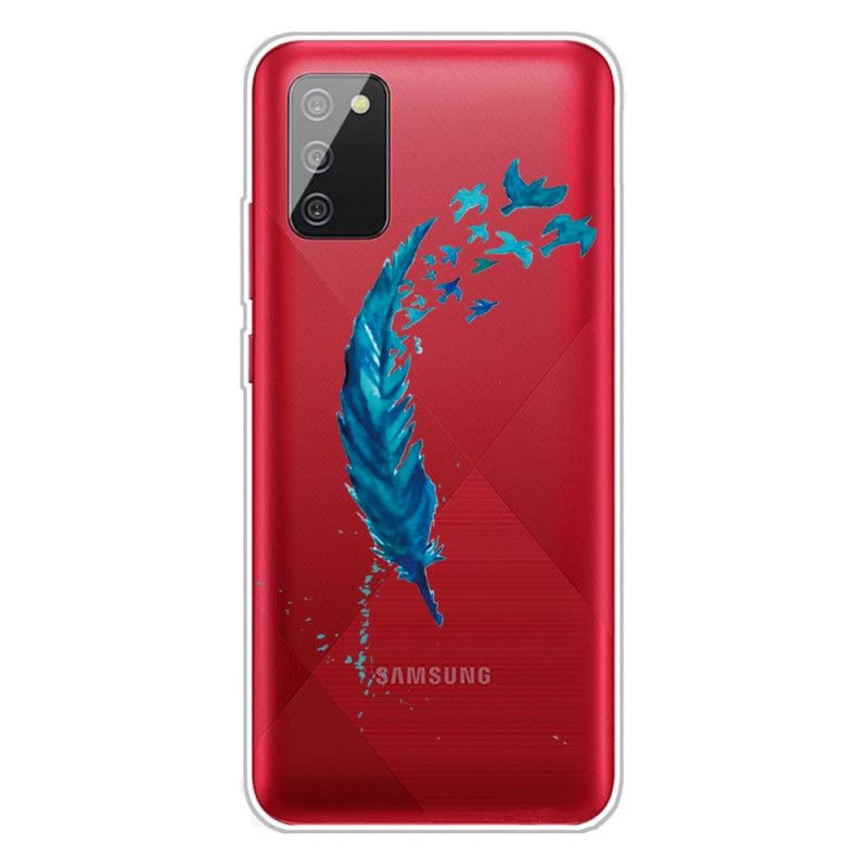 Hülle Samsung Galaxy A02S Schöne Feder