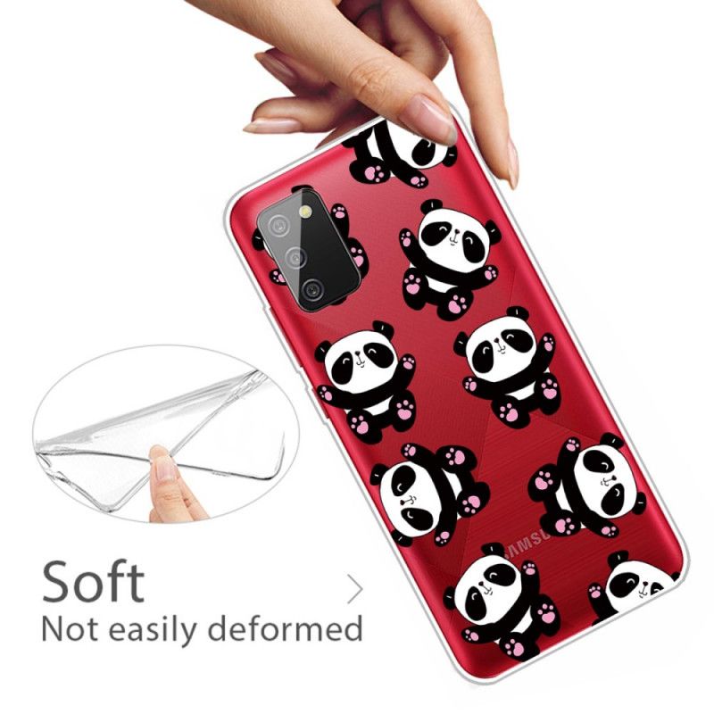 Hülle Samsung Galaxy A02S Top-Spaß-Pandas