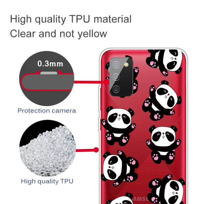 Hülle Samsung Galaxy A02S Top-Spaß-Pandas