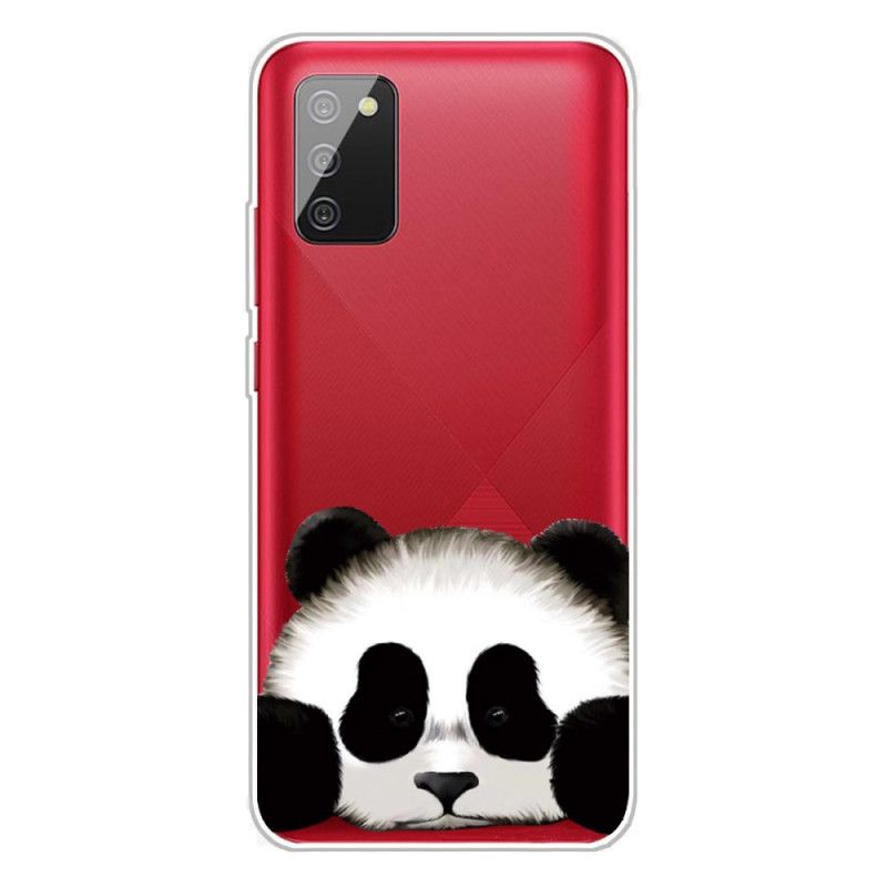 Hülle Samsung Galaxy A02S Transparenter Panda