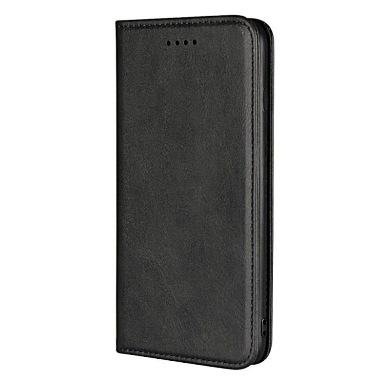 Flip Case iPhone 7 Plus / 8 Plus Schwarz Premium-Kunstledernähte