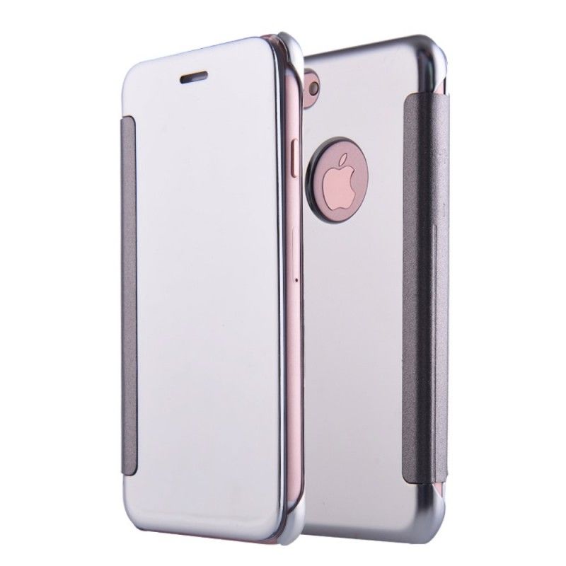 Flip Case iPhone 7 Plus / 8 Plus Silber Spiegel