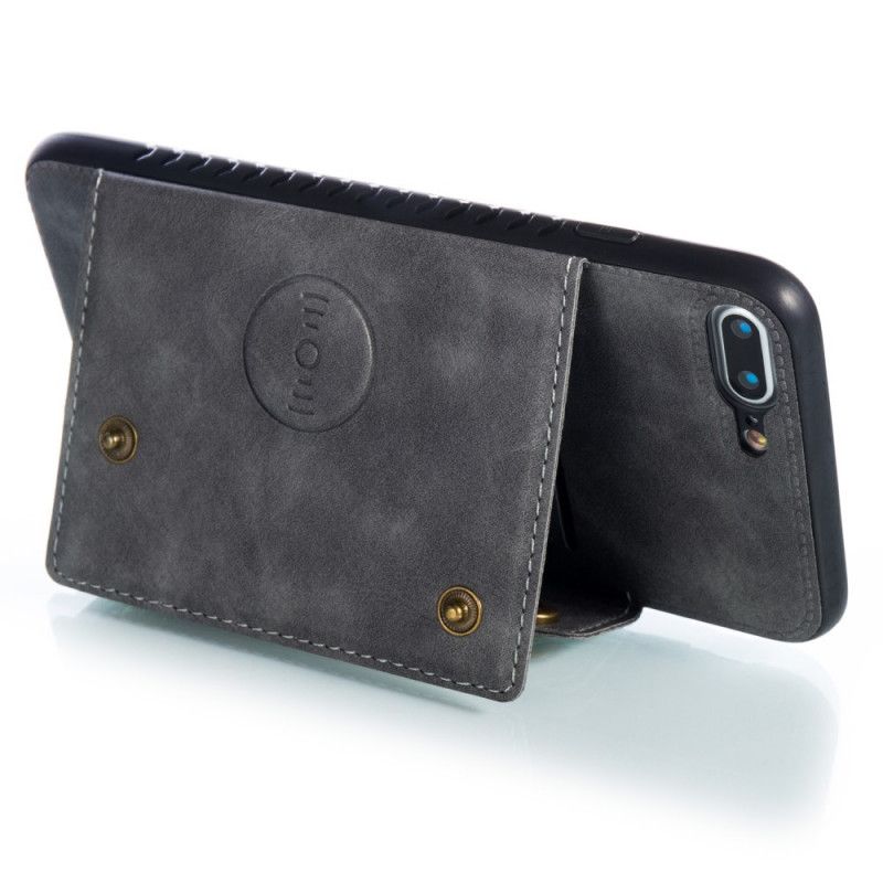 Hülle iPhone 7 Plus / 8 Plus Schwarz Geldbörse