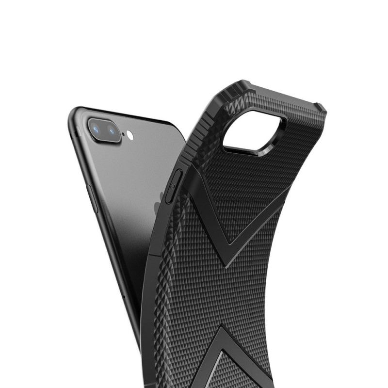 Hülle iPhone 7 Plus / 8 Plus Schwarz Schild