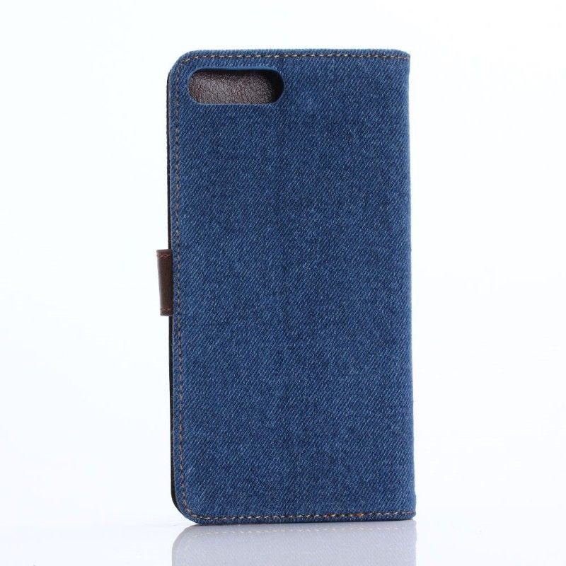 Lederhüllen Für iPhone 7 Plus / 8 Plus Marineblau Zweifarbige Jeans