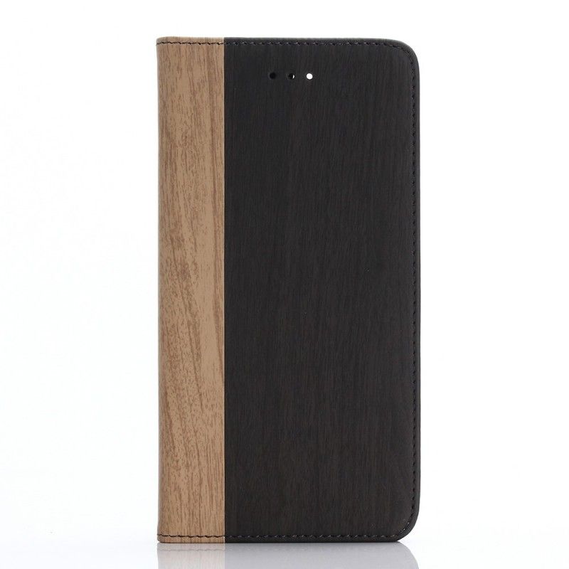 Lederhüllen iPhone 7 Plus / 8 Plus Braun Zweifarbiger Holzeffekt
