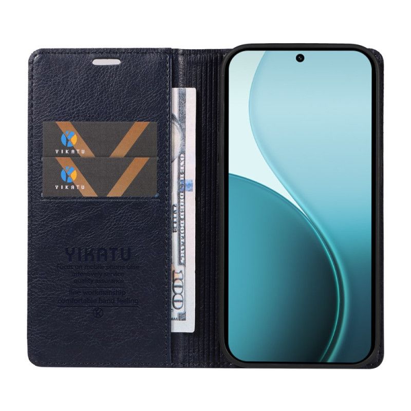 Flip Case Oppo Reno 14 Pro 5g Yikatu Gewachstes Kunstleder