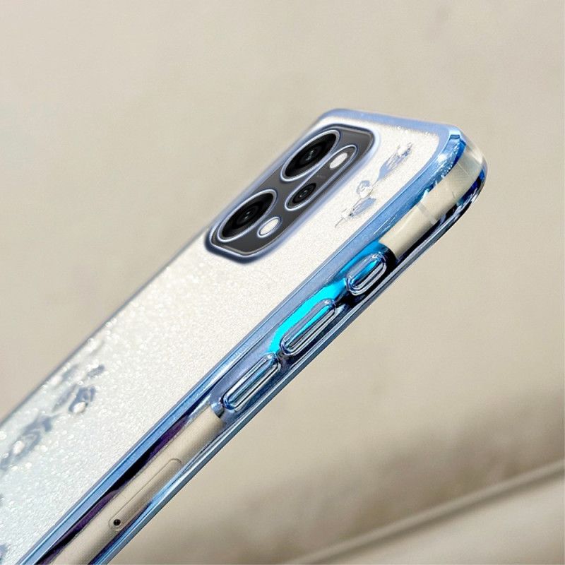 Hülle Oppo Reno 14 Pro 5g Strasssteine Blumen