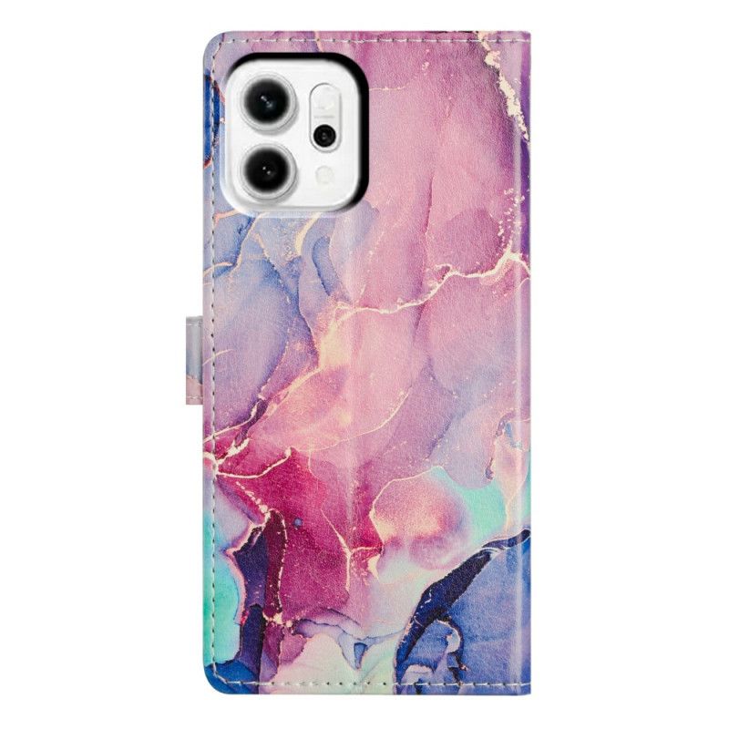 Lederhüllen Für Oppo Reno 14 Pro 5g Aquarellmarmor
