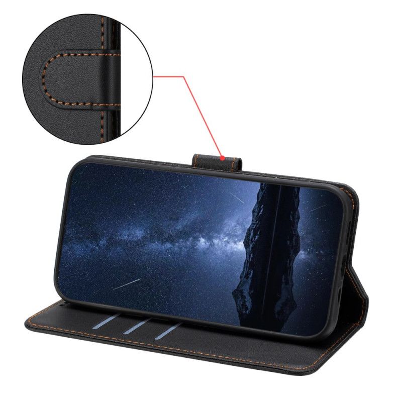 Lederhüllen Oppo Reno 14 Pro 5g Handyhülle Monochrom