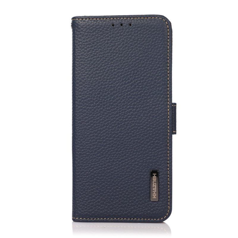 Flip Case Für OnePlus Nord CE 2 5G Litschi-leder Kazneh