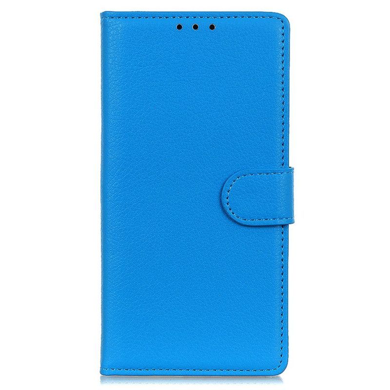 Flip Case Für OnePlus Nord CE 2 5G Litschi-textur