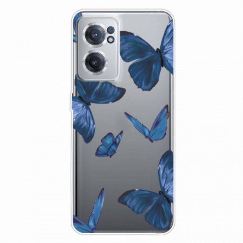 Hülle Für OnePlus Nord CE 2 5G Dunkle Schmetterlinge