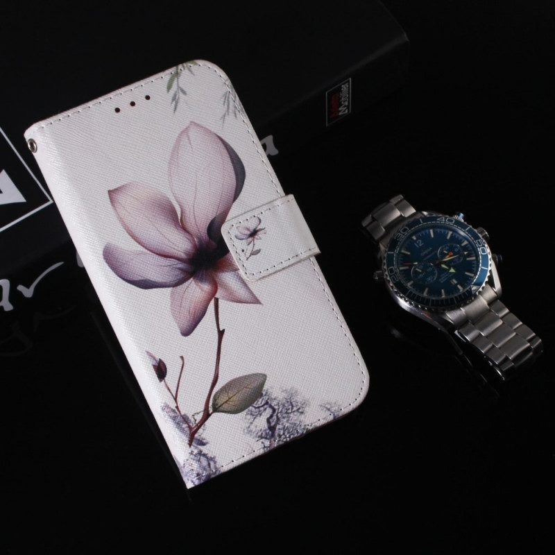 Lederhüllen Für OnePlus Nord CE 2 5G Einsame Blume