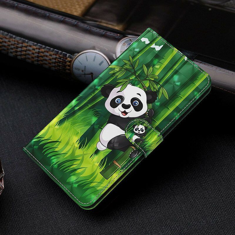 Flip Case Für Poco M3 Pro 5G Panda Und Bambus