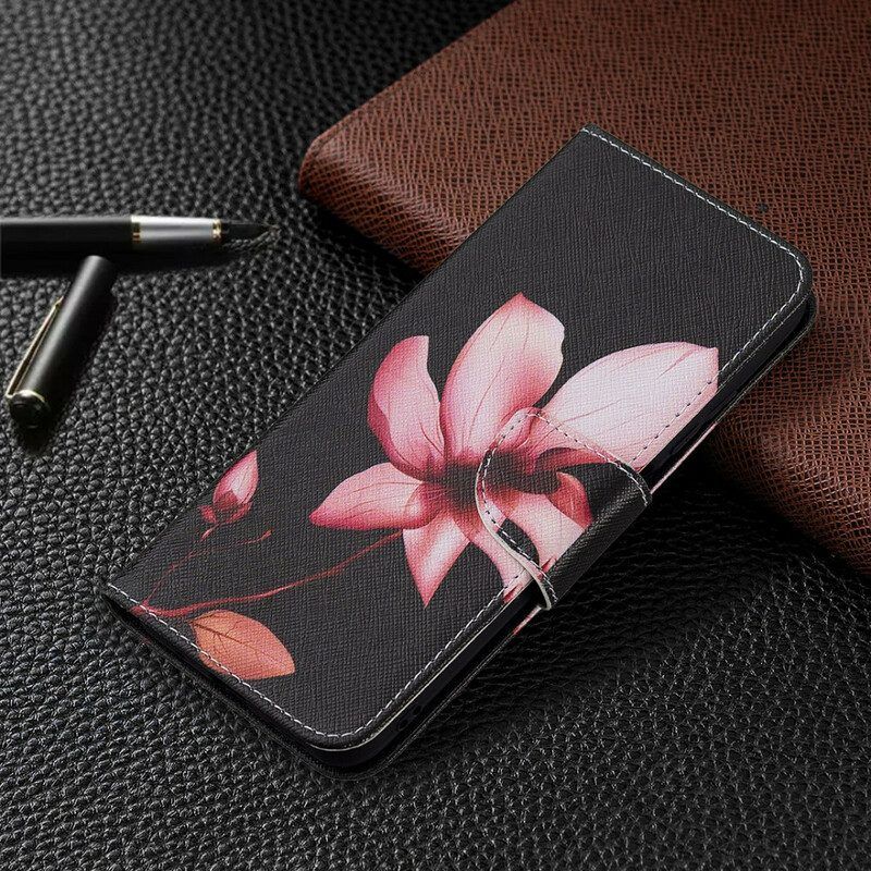 Flip Case Für Poco M3 Pro 5G Pinke Blume