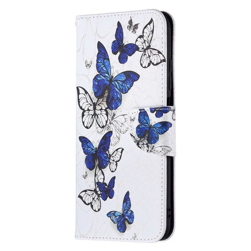 Flip Case Für Poco M3 Pro 5G Wundervolle Schmetterlinge