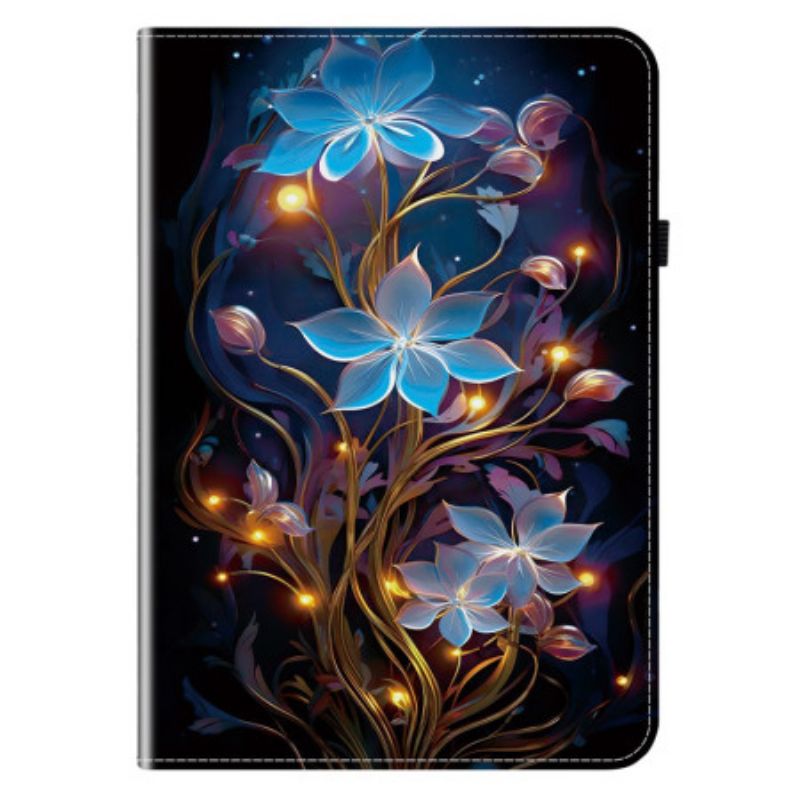 Case Samsung Galaxy Tab S11 Blaue Blumen