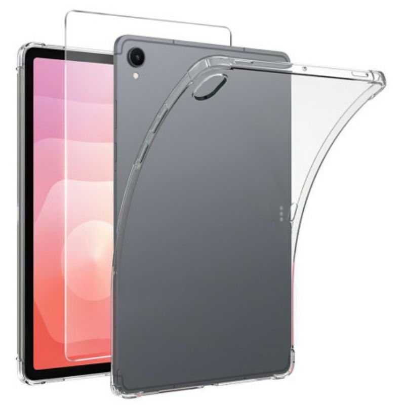 Hülle Für Samsung Galaxy Tab S11 Transparent Mit Displayschutzfolie Aus Gehärtetem Glas