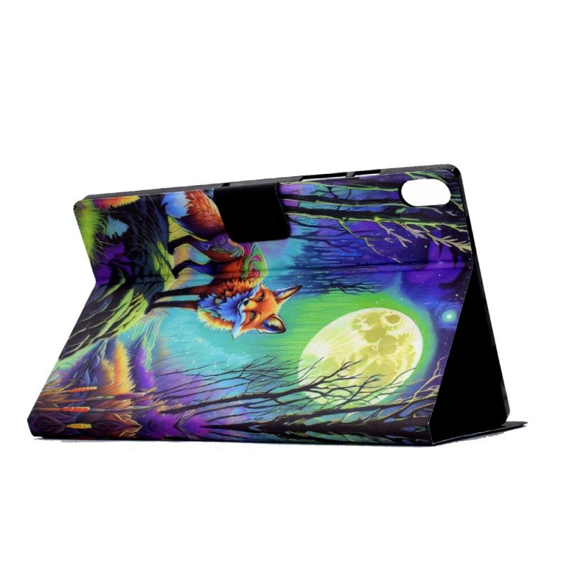 Lederhüllen Samsung Galaxy Tab S11 Handyhülle Fuchs Im Mondlicht