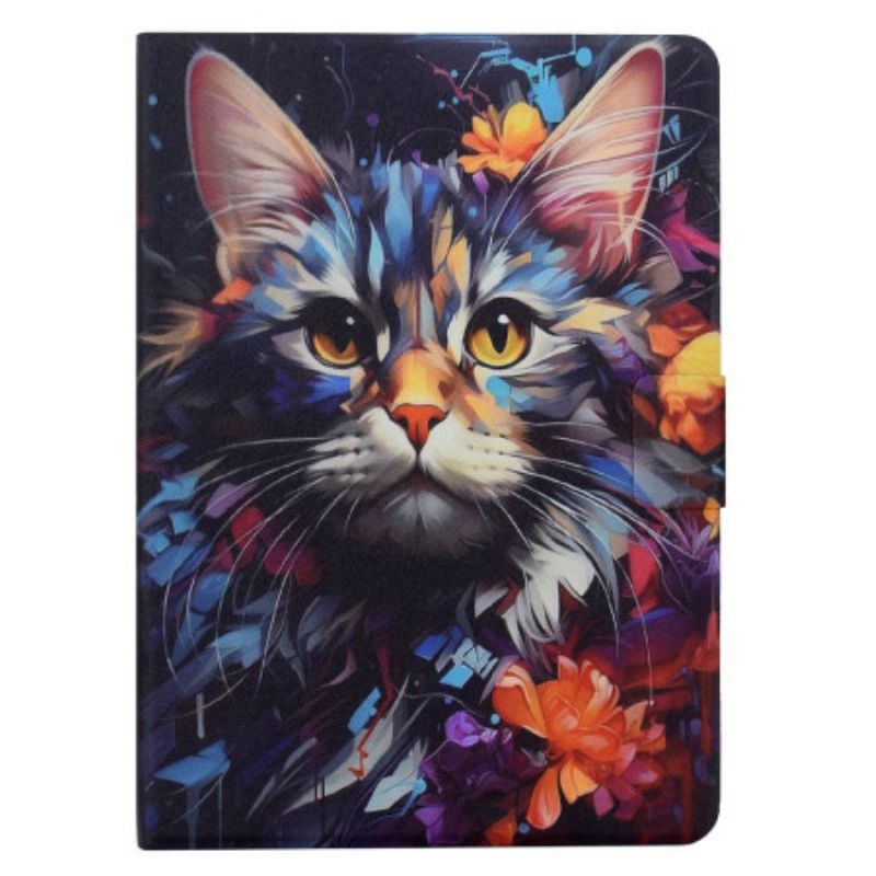 Lederhüllen Samsung Galaxy Tab S11 Handyhülle Künstlerische Katze