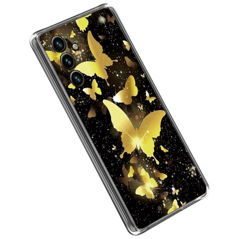 Handyhülle Für Samsung Galaxy A14 / A14 5G Flug Der Schmetterlinge
