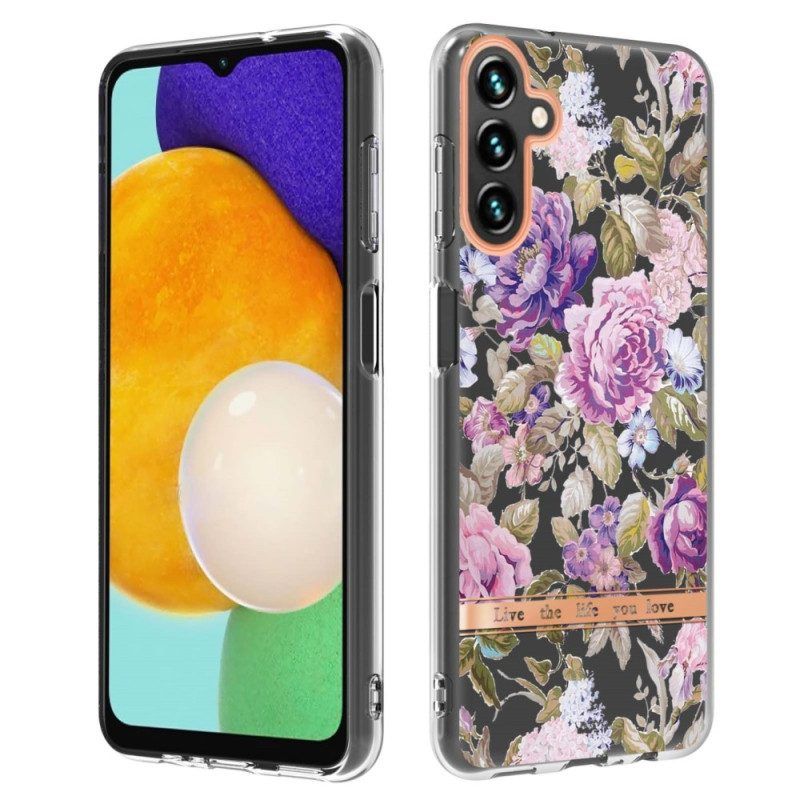 Hülle Für Samsung Galaxy A14 / A14 5G Farbenfrohe Blumen