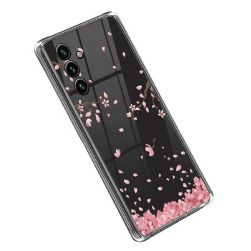 Hülle Für Samsung Galaxy A14 / A14 5G Nahtlose Rosa Blumen
