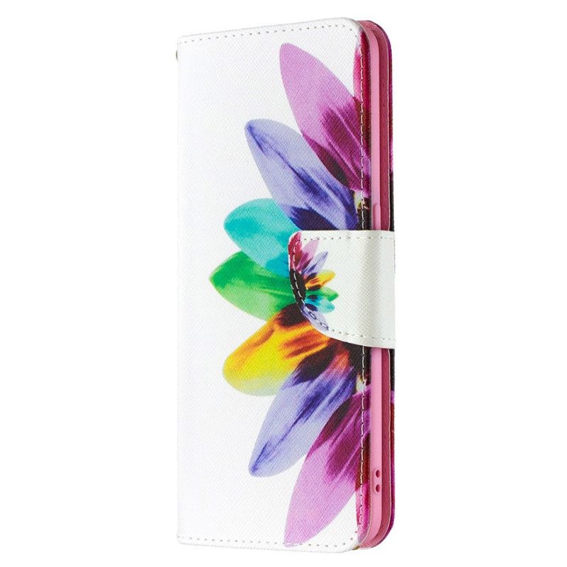 Lederhüllen Oppo Find X2 Lite Aquarellblume