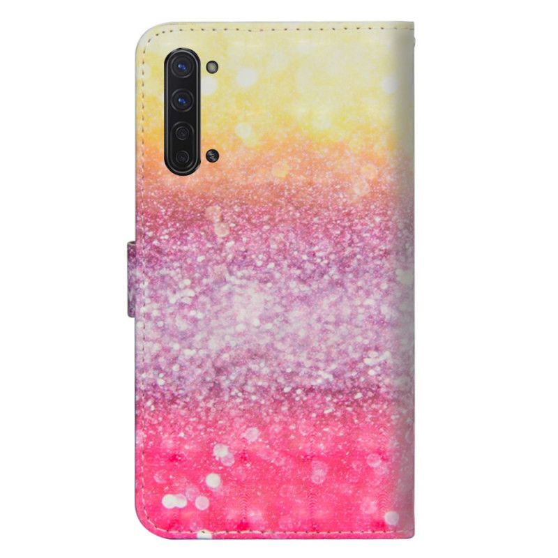 Lederhüllen Oppo Find X2 Lite Gradient Magenta Glitter