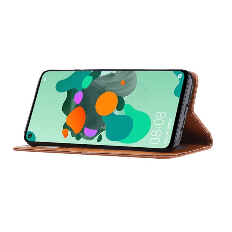 Flip Case Xiaomi Redmi Note 9 Schwarz Kartenhalter Aus Kunstleder